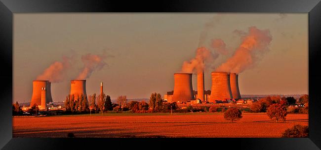  Power Station at Didcot Framed Print by Joyce Storey