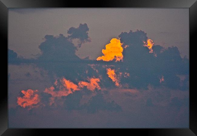 Sun Kissed Clouds Framed Print by Irina Walker