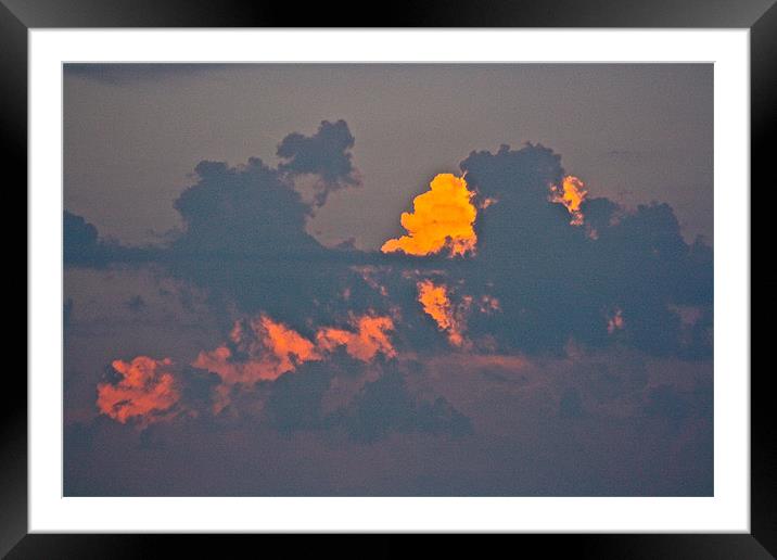 Sun Kissed Clouds Framed Mounted Print by Irina Walker