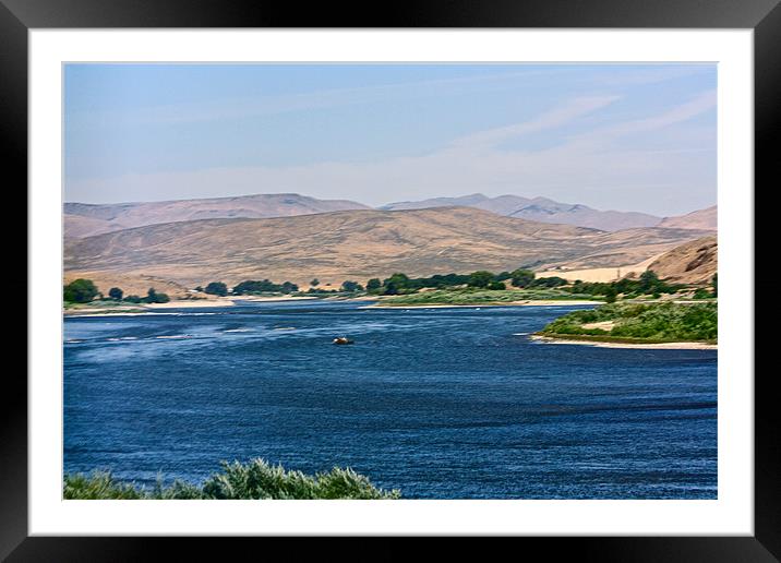 The Snake River. Framed Mounted Print by Irina Walker
