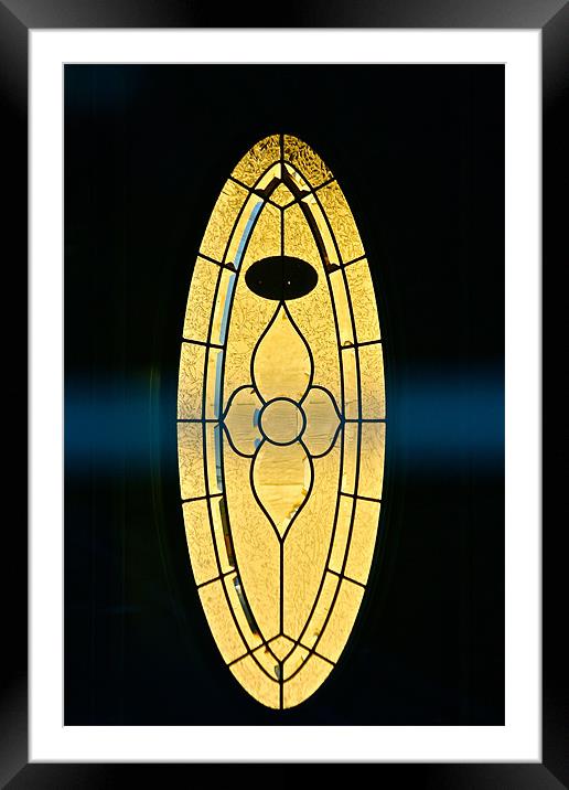 Sunshine Through A Glass Door. Framed Mounted Print by Irina Walker