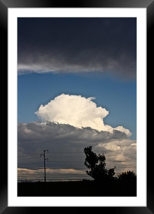 Storm Clouds Framed Mounted Print by Irina Walker