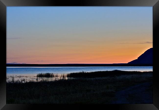 Sunrise at Fish Lake, Oregon Framed Print by Irina Walker