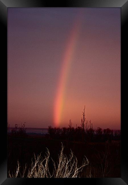 Evening Rainbow Framed Print by Irina Walker