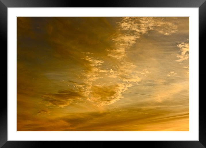 Gold In The Sky Framed Mounted Print by Irina Walker