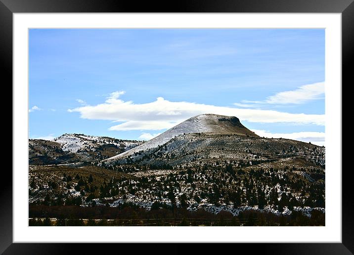 Hill Top with Frosting Framed Mounted Print by Irina Walker