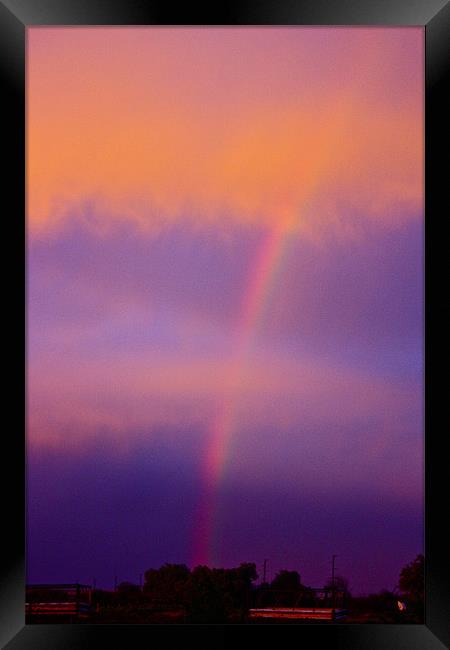 Evening Rainbow Framed Print by Irina Walker