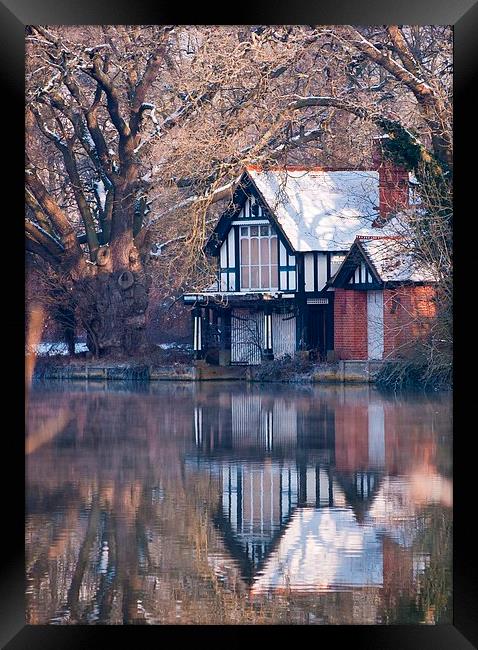 Winter Relections Framed Print by Ray Lewis