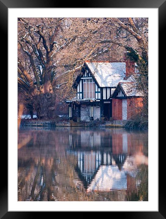 Winter Relections Framed Mounted Print by Ray Lewis