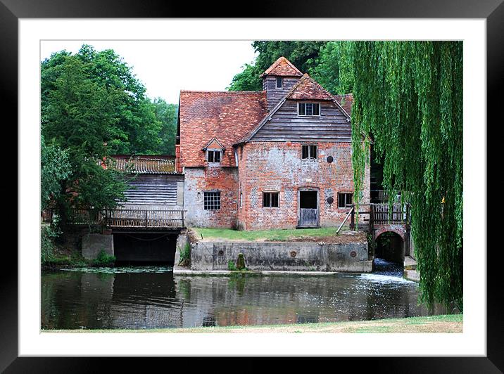 The Old Mill, Mapledurham Framed Mounted Print by Ray Lewis