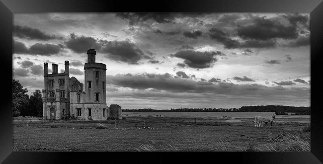 Haverholme Priory Monochrome Framed Print by Steven Shea