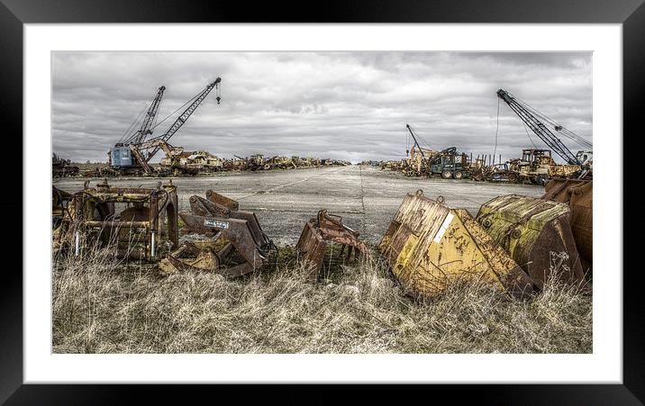 Where machines go to die Framed Mounted Print by Steven Shea