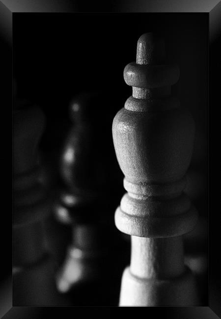 Chess Piece Framed Print by Pam Martin