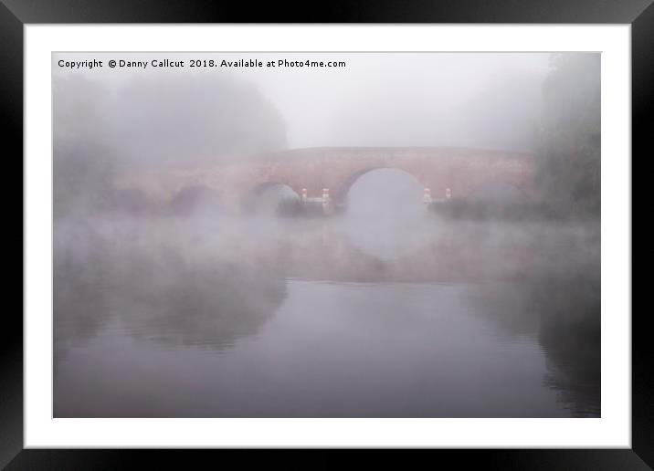 MIsty Morning on the Thames Framed Mounted Print by Danny Callcut