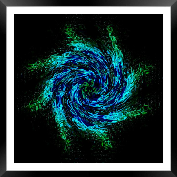 Electro Maelstrom Framed Mounted Print by Ashley Paddon
