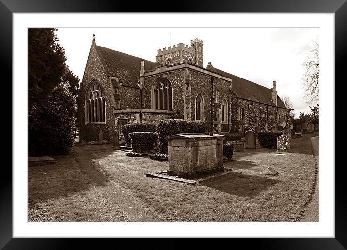 Rear of St. Michael's Church Framed Mounted Print by Ashley Paddon