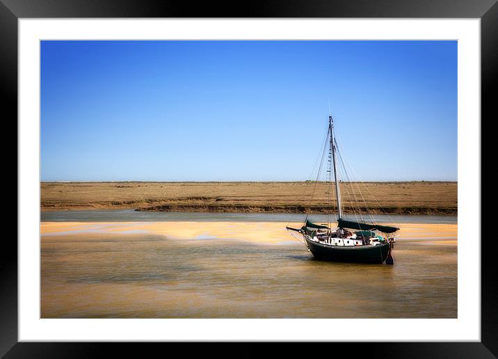 Stranded Wells-next-to-Sea, Norfolk Framed Mounted Print by David Blake