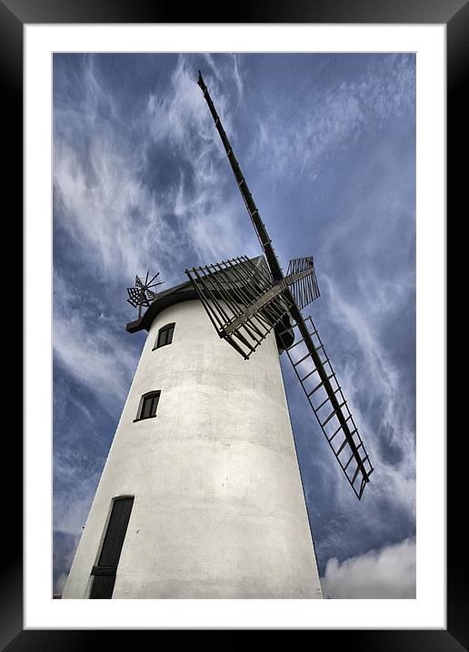 Windmill Framed Mounted Print by Brian Beckett
