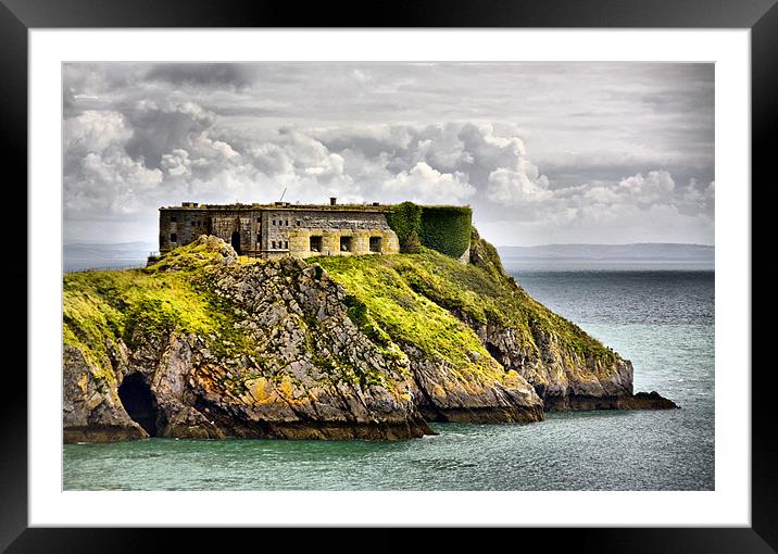 St Catherine's Island Framed Mounted Print by Brian Beckett