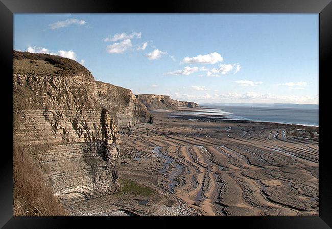 Heritage Coast Framed Print by Brian Beckett