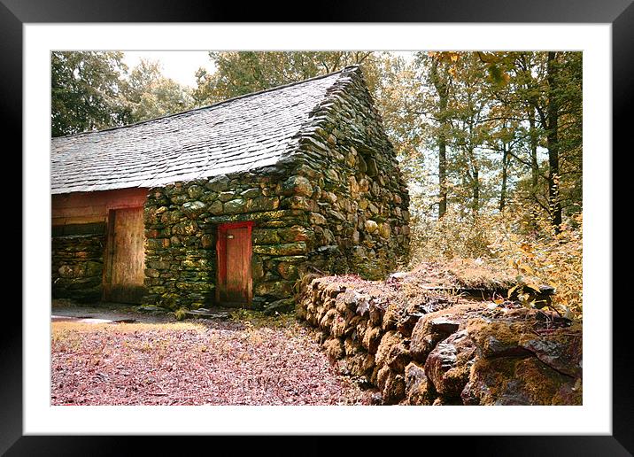 Charcoal Burners Cabin Framed Mounted Print by Brian Beckett