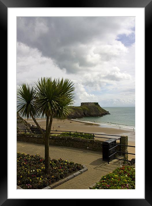Tenby View Framed Mounted Print by Brian Beckett
