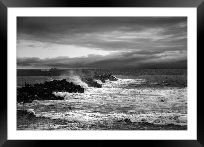 Building Storm Framed Mounted Print by Brian Beckett
