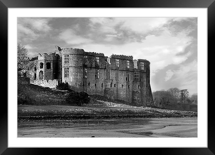 Carew Castle Framed Mounted Print by Brian Beckett