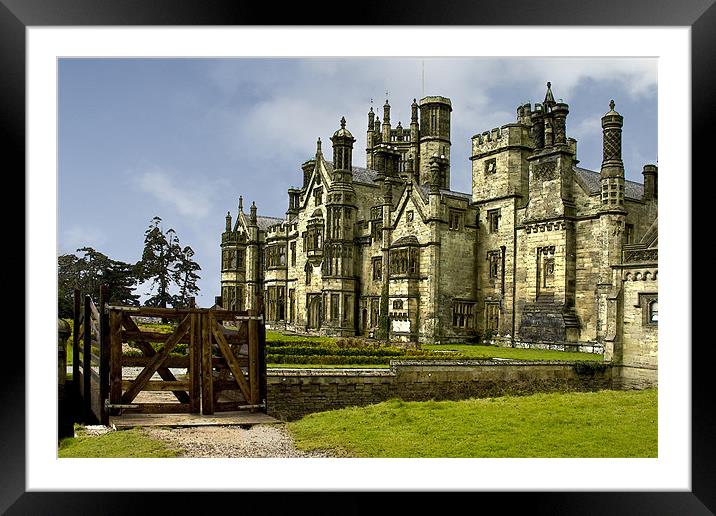 Margam Castle Framed Mounted Print by Brian Beckett