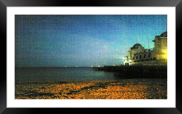 South Parade Pier Framed Mounted Print by John Black