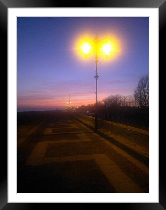 Southsea seafront Framed Mounted Print by John Black