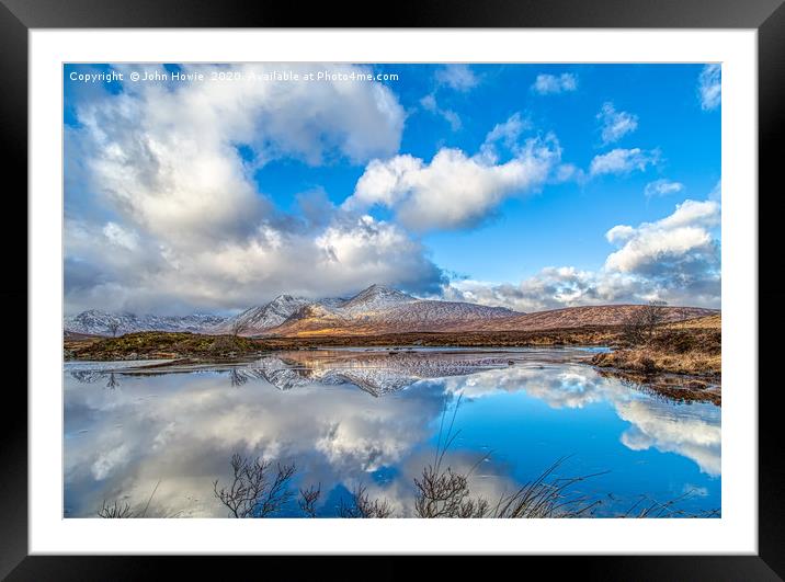  loch an h - Achlaise Framed Mounted Print by John Howie