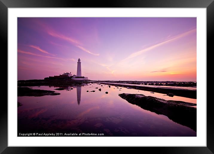 Pink St Mary's Framed Mounted Print by Paul Appleby