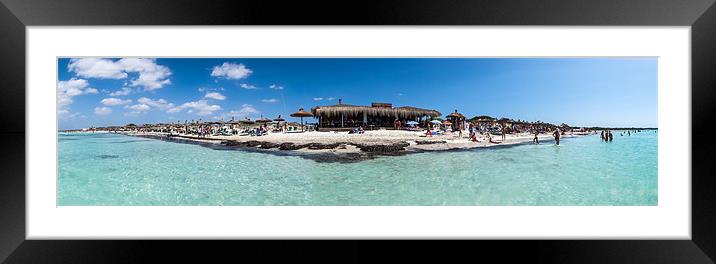 Es Trenc Beach, Mallorca Framed Mounted Print by Paul Appleby