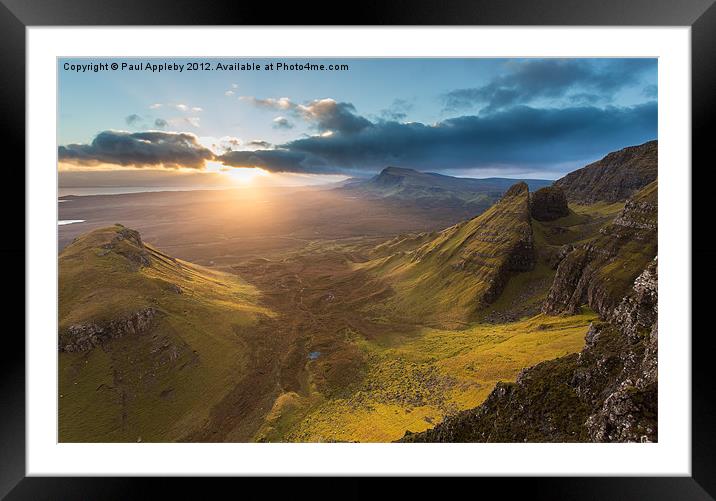 Quiraing, Skye Framed Mounted Print by Paul Appleby