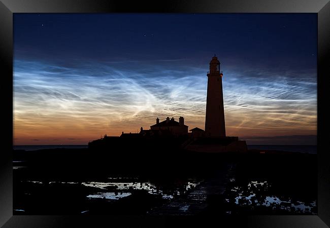  Noctilucent Clouds at St. Mary's Framed Print by Paul Appleby