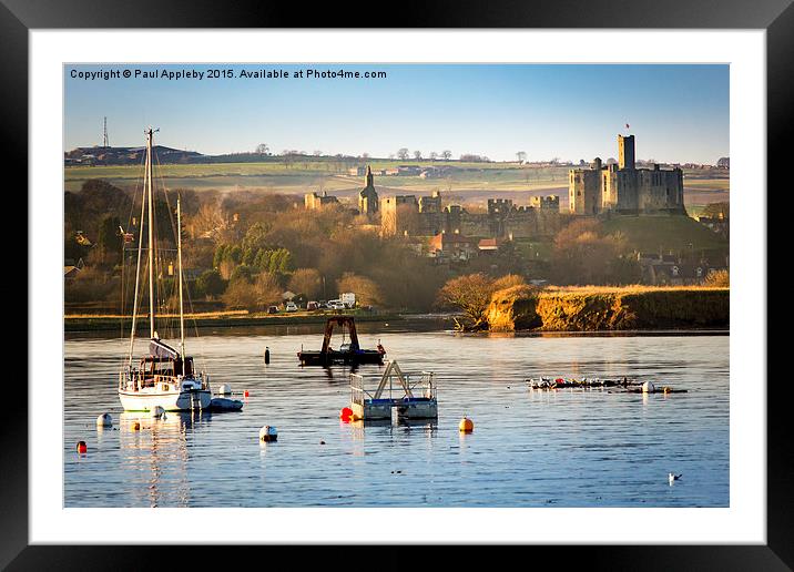  Warkworth Castle Framed Mounted Print by Paul Appleby