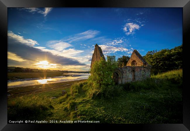 Chapel of Rest - Alnmouth Framed Print by Paul Appleby