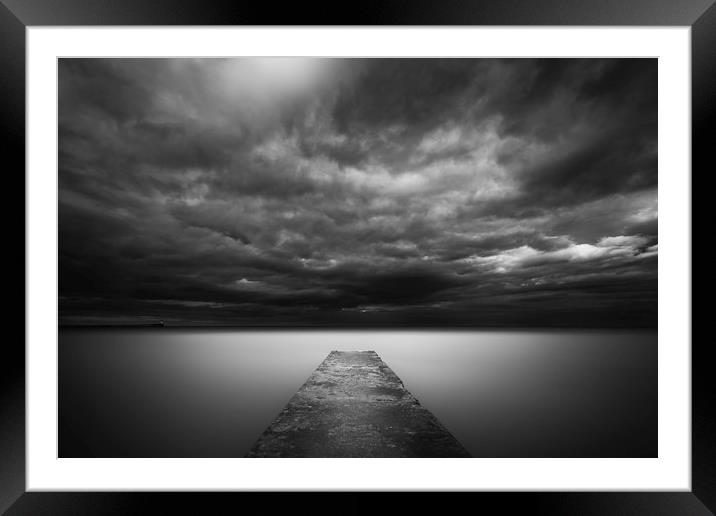 Mood Lighting - Blyth Beach Framed Mounted Print by Paul Appleby