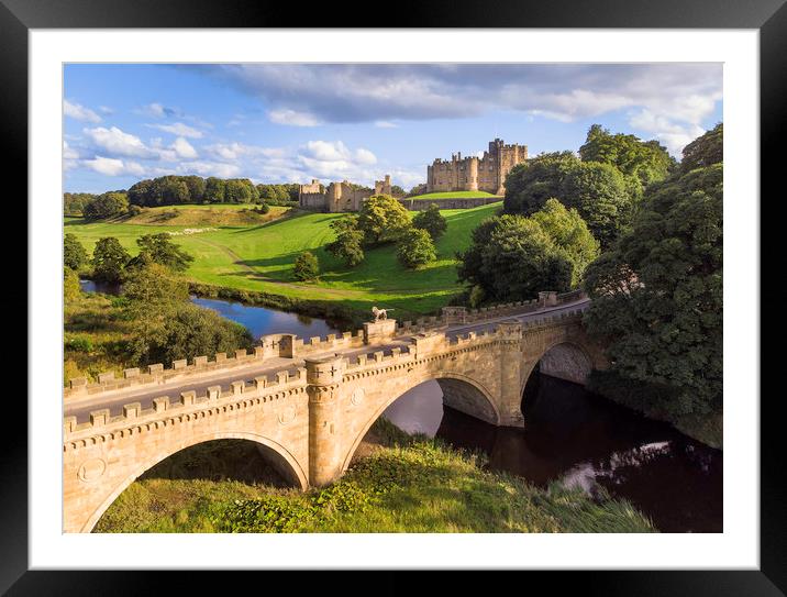 Summer Evenings - Alnwick Castle Framed Mounted Print by Paul Appleby
