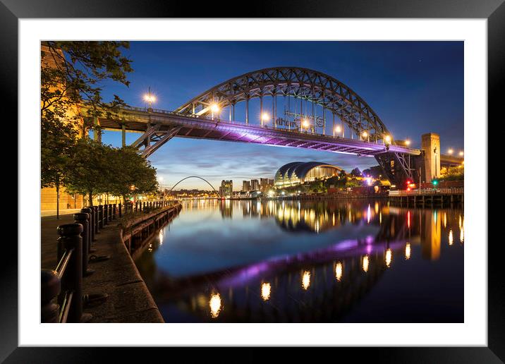 Dawn Over the Tyne Framed Mounted Print by Paul Appleby