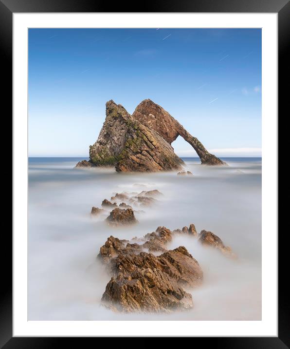 BOW FIDDLE ROCK  SCOTLAND MOONLIGHT Framed Mounted Print by Paul Appleby