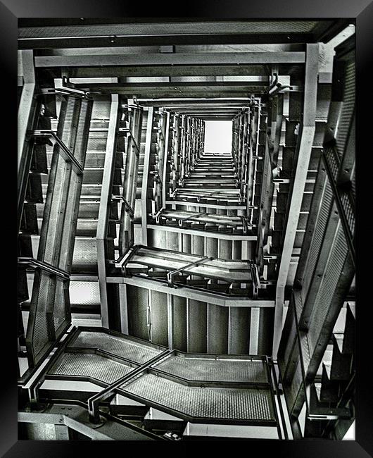 Baltic Stairs. Framed Print by Karen Crawford
