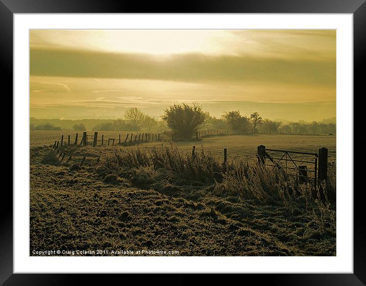 Icy sunrise Framed Mounted Print by Craig Coleran