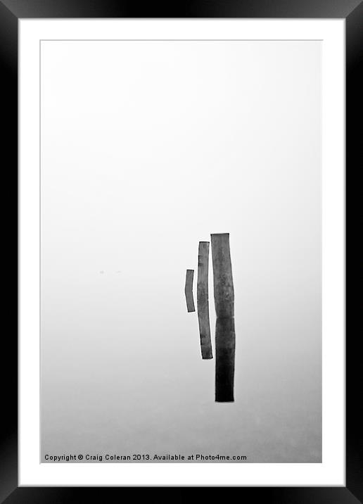 pillars in the mist Framed Mounted Print by Craig Coleran