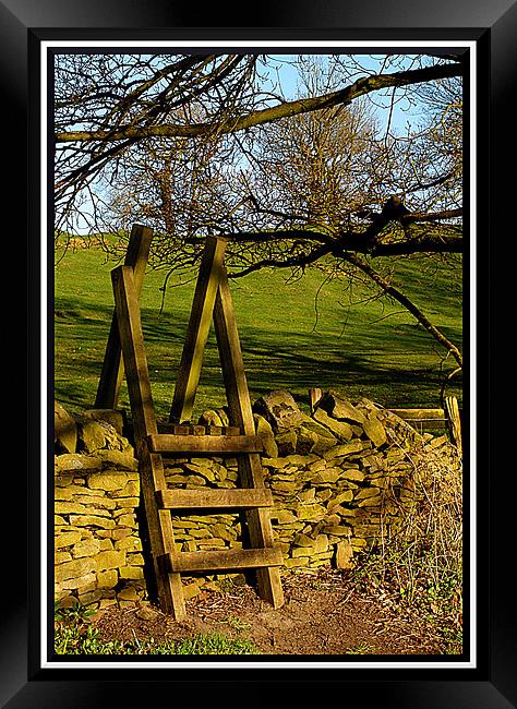 stile over the wall Framed Print by Craig Coleran
