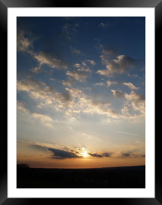 tranquil sunset Framed Mounted Print by Craig Coleran