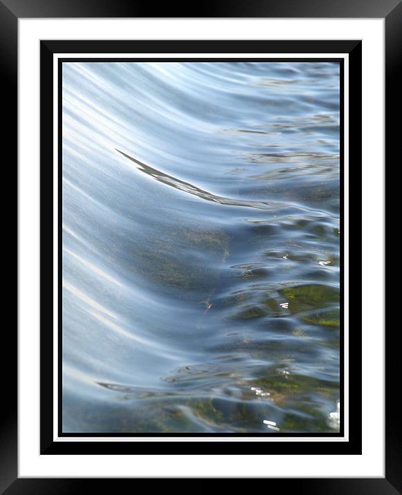 The textures and movements of H2O Framed Mounted Print by Craig Coleran