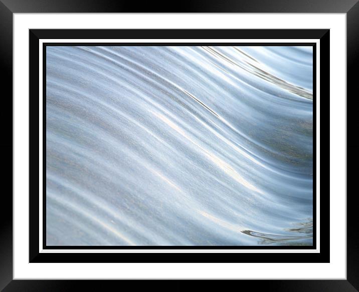 movement and textures of water Framed Mounted Print by Craig Coleran