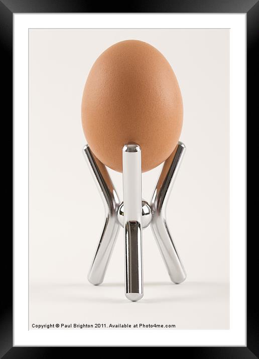 Boiled Egg in  a Fancy Egg Cup Framed Mounted Print by Paul Brighton